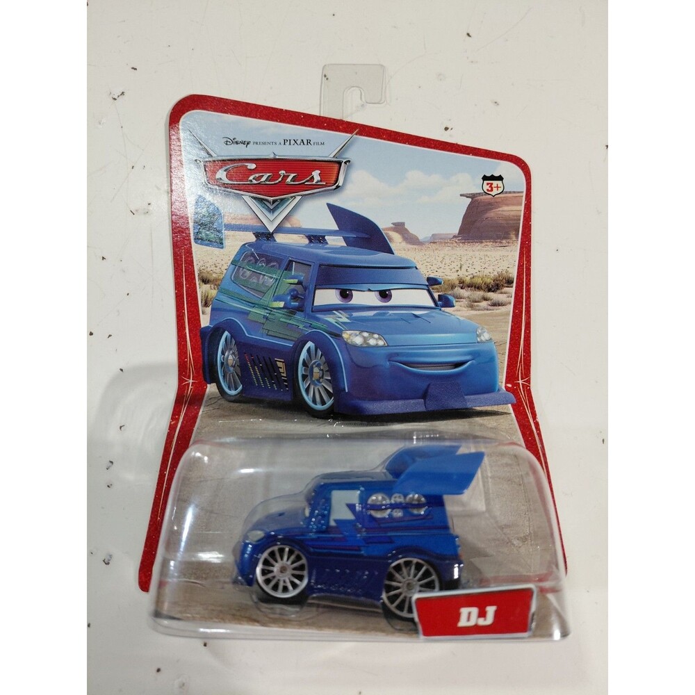 NIP Mattel 1:55 DieCast Disney Pixar Cars DJ Tuner Car Hatchback Day Card